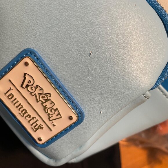 Pokemon Loungefly Piplup Mini Backpack Blue & White Faux Leather Read 4.5 x 9 x - Picture 16 of 16